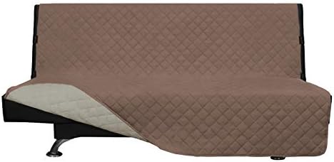 Easy-Going Reversible Couch Cover, Large Futon Sofa, Brown/Beige by Easy-Going