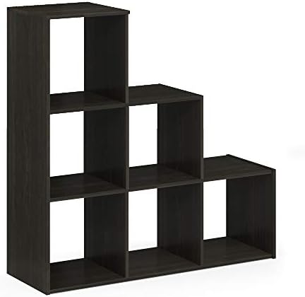 Furinno Pelli 3-2-1 Cubic Storage Cabinet, Espresso - Image 4