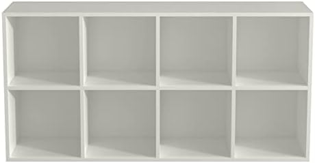 OSCHF 8-Cube Storage Shelf Bookcase, Warm White - Image 5