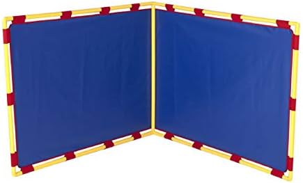 Children's Factory Big Screen Right Angle PlayPanel, Kids Room Divider, Classroom Privacy Screen, Blue by ChildrensFactory