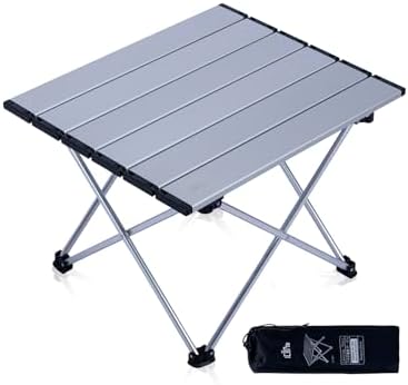 iClimb Ultralight Compact Camping Folding Table (Silver - S) by iClimb