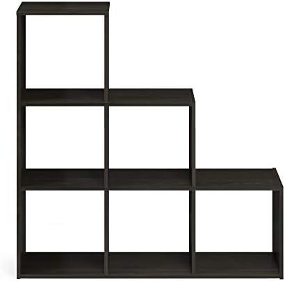 Furinno Pelli 3-2-1 Cubic Storage Cabinet, Espresso - Image 5