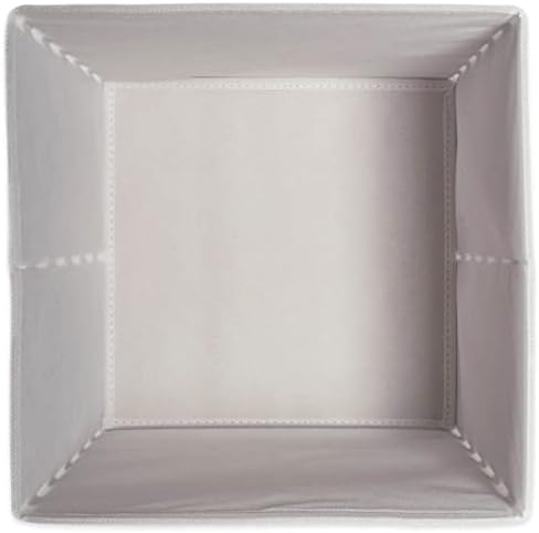 DII Woven Polyester Storage Bin, Polka Dot, White & Gold, Small Set of 4 - Image 2