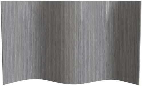Red Lantern 4 ft. Short Bamboo Wave Screen - Grey by RedLantern