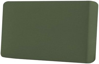 H.VERSAILTEX Super Stretch Individual Seat Cushion Covers Sofa Covers Couch Cushion Covers Slipcover Sets Thick Jacquard Textured Twill Fabric (1 Piece Loveseat Cushion Cover, Bronze Green) by HVERSAILTEX