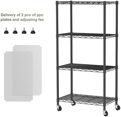 Golpart Shelves Storage Shelf Wire Closet Bathroom Organizers Metal Pantry - Image 3
