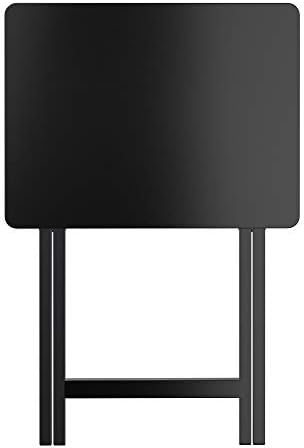 Winsome Alex Set of 4 Foldable Snack Tables with Storage Rack, Black, 26" - Image 6