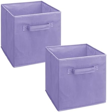 ClosetMaid 3878 Cubeicals Fabric Drawer, Light Purple, 2-Pack by ClosetMaid