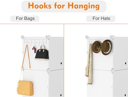 HOMIDEC Shoe Rack Organizer 16 Pair Modular Shoe Storage Cabinet for Closet - Image 5