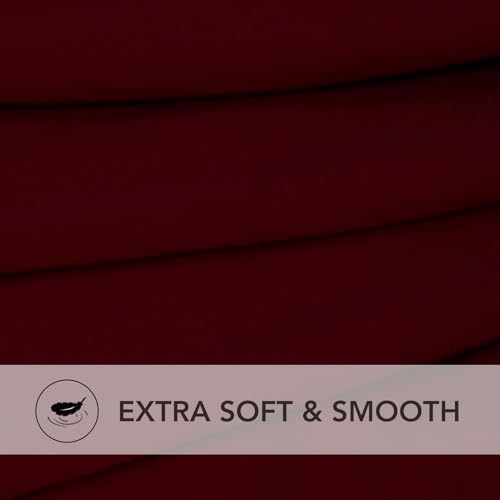 PureFit Stretch Oversized Loveseat Covers Couch Covers for Sofa Wine - Image 5
