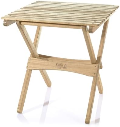 BYER OF MAINE Pangean Folding Wooden Side Table, and Garden Use, Patio by BYEROFMAINE