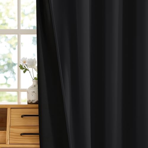 RYB HOME Extra Wide 100% Blackout Patio Door Grommet Curtain 96 inch Long - Image 6
