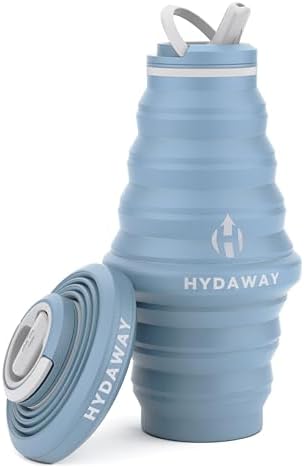 HYDAWAY 25oz Collapsible Water Bottle, Packable Leakproof for Travel by HYDAWAY