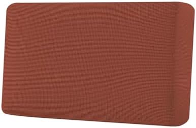 H.VERSAILTEX Super Stretch Individual Seat Cushion Covers Sofa Covers Couch Cushion Covers Slipcover Sets Thick Jacquard Textured Twill Fabric (1 Piece Loveseat Cushion Cover, Rust) by HVERSAILTEX
