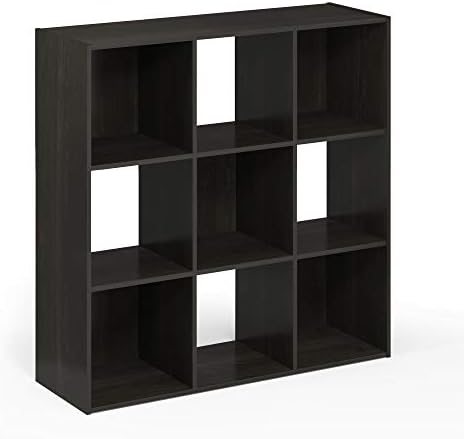 Furinno Pelli Cubic Storage Cabinet, 3x3, Espresso - Image 5