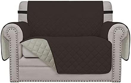Easy-Going Oversized Chair Sofa Slipcover Reversible Sofa Cover Water Resistant Couch Cover Furniture Protector Cover with Elastic Straps for Pets Dog (Oversized Chair, Chocolate/Beige) by Easy-Going