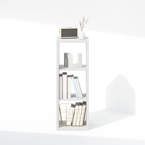 Furinno Cubic Extra Thick 3-Cube Closet Organizers and Storage, White - Image 6