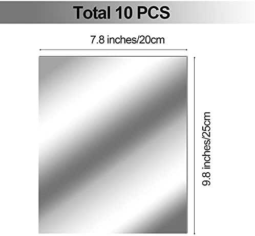 Zonon 10 Pieces Flexible Mirror Sheets Self Adhesive,8 X 10 Inches - Image 6