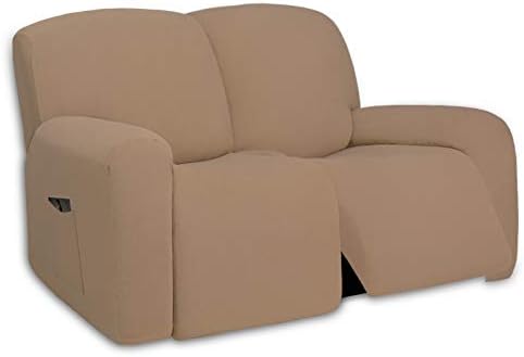 PureFit Super Stretch Loveseat Recliner Sofa Couch Cover with Pocket by PureFit