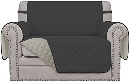 Easy-Going Reversible Couch Cover, Oversized Chair, Darkgray/Beige by Easy-Going