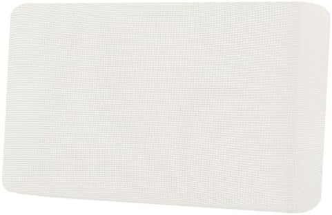 H.VERSAILTEX Super Stretch Individual Seat Cushion Covers Sofa Covers Couch Cushion Covers Slipcover Sets Thick Jacquard Textured Twill Fabric (1 Piece Loveseat Cushion Cover, Porcelain White) by HVERSAILTEX