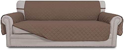 Easy-Going Reversible Couch Cover, 3 Cushion Sofa, Large, Brown/Brown by Easy-Going
