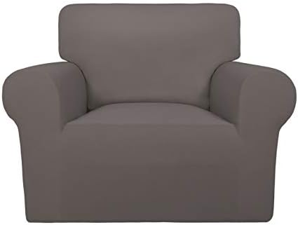 PureFit Super Stretch Chair Covers Fleece Couch Covers for Sofa Taupe by PureFit