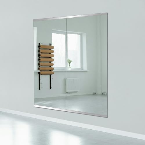 Home Gym Mirror for Wall, 48" x 24" x 2PCS Frameless Full Length Mirror - Image 2