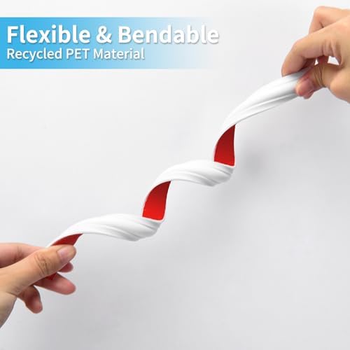 Art3d 30 ft Flexible Peel and Stick Crown Molding Trim, Wall Decor, White - Image 6
