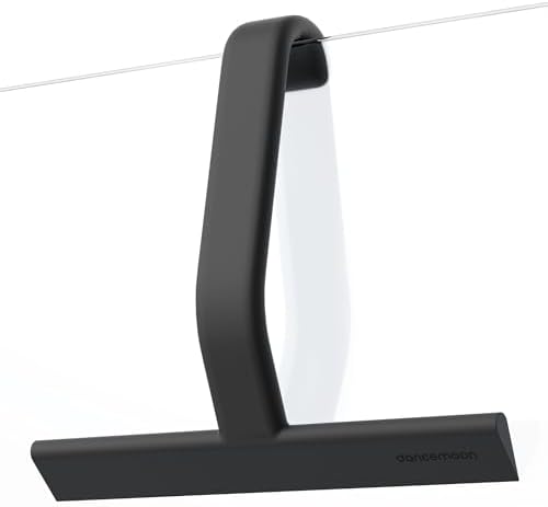 dancemoon JustHang Shower Squeegee with Built-in Hook, 10-Inch Black by dancemoon