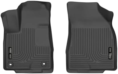 Husky Liners Weatherbeater Floor Mats | Fits 2014-2019 Toyota Highlander | Front Row, 2-pc Black - 17371 by HuskyLiners%C2%AE