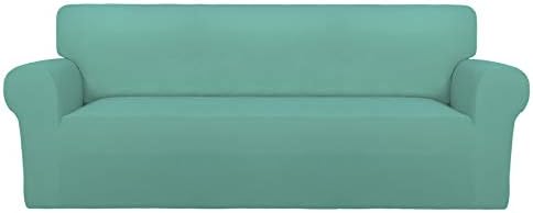 PureFit Stretch Couch Covers for Sofa Large Sofa Slipcovers Cyan by PureFit