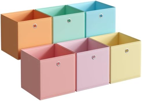 SONGMICS Storage Cubes, Set of 6 Odorless Foldable Storage Boxes by Unknown
