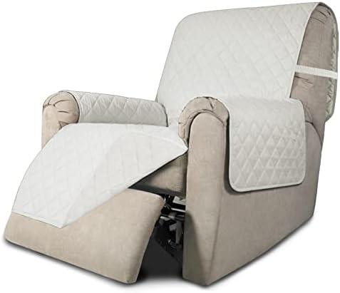 Easy-Going Reversible Couch Cover, Recliner 22 in, Ivory/Ivory by Easy-Going