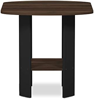 Furinno SIMPLE DESIGN Side Table, 2-Tier Modern End Table with Soft Edges, Open Shelves Night Stand, Bedside Table, for Living Room, Bedroom, Columbia Walnut - Image 6
