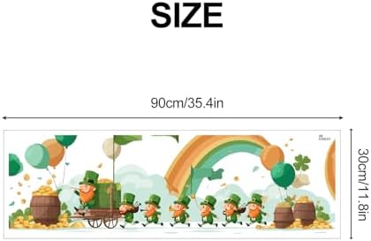 ANNA QUEEN St Patrick’s Day Leprechaun Wall Decals Peel and Stick Lucky Irish Leprechaun Rainbow Wall Stickers Removable Vinyl Holiday Wall Decor for Kids Room Party Decoration - Image 2