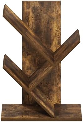 Furinno Tree Book Shelf, 3-Tier Bookshelf with Angled Open Shelf, Tree Bookcase for Room Decor, 8.4 x 15.7 x 21.3, for Organization and Storage, for Living Room, Bedroom, Home Office, Amber Pine - Image 6