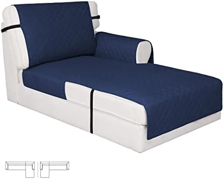 Easy-Going Reversible Couch Cover, Chaise Lounge, Navy/Navy by Easy-Going
