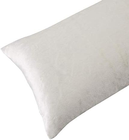 GIGIZAZA White Velvet 12x20 Lumbar Decorative Throw Pillow Covers Cases for Sofa Bed 2 Pack Soft Cushion Cover - Image 4