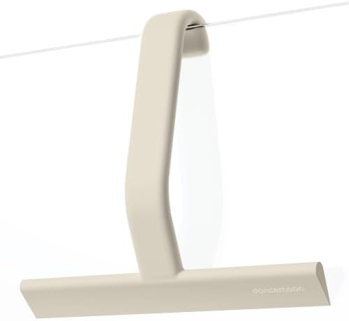 dancemoon JustHang Shower Squeegee with Built-in Hook, 10-Inch Light Taupe by dancemoon