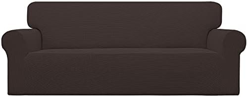 Easy-Going Stretch Oversized Sofa Couch Slipcover Washable Chocolate by Easy-Going