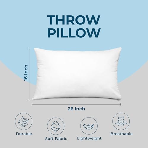 Utopia Bedding Throw Pillows, Decorative 16x26 Pillow Inserts, Set of 4 - Image 4