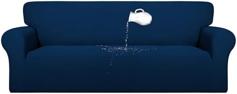 PureFit Waterproof Couch Cover Slipcovers for Couches and Sofas, Navy by PureFit