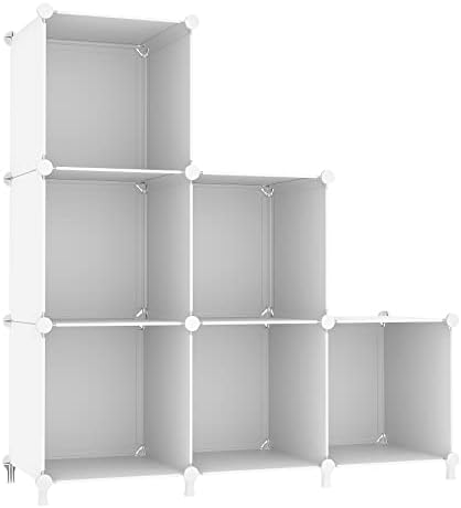 AWTATOS Closet Organizers and Storage, 6 Cube Storage Organizer, White by AWTATOS