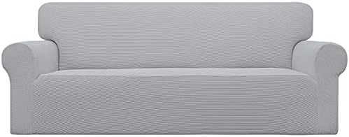 Easy-Going Stretch Couch Covers for Sofa Washable Large Silver Gray by Easy-Going