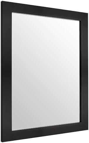 Ruomeng Wall Mirror Rectangle Decorative Mirror 12x16 Inch, Black by Ruomeng