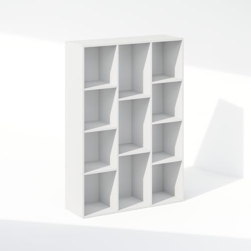 Furinno Reed Closet Organizers and Storage, 11-Cube Closet Organizer, Open Shelf Closet Storage, for Wardrobe, Bedroom, Living Room, White - Image 3
