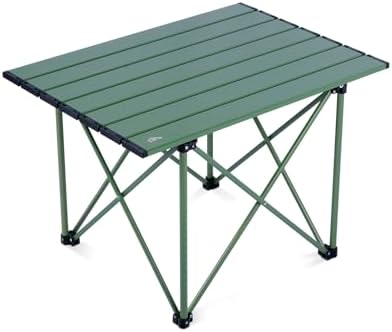 iClimb Ultralight Compact Camping Folding Table (Reinforced Green - L) by iClimb