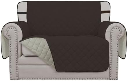 Easy-Going Reversible Couch Cover, Chair 30 in, Chocolate/Beige by Easy-Going