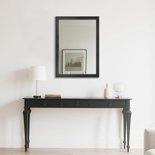 Bathroom Mirror for Over Sink 36x24 Inch Rectangular Wall Mirror, Black - Image 4